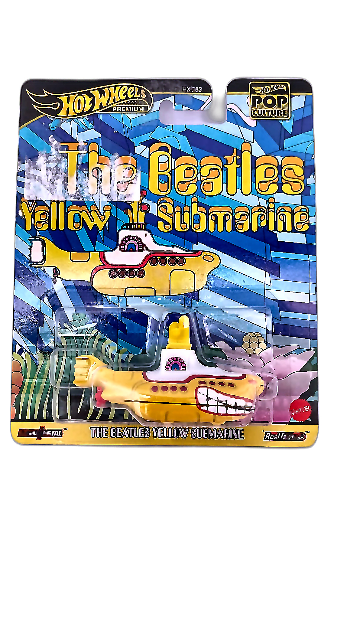 Hot Wheels Premium Pop Culture — The Beatles Yellow Submarine (HXD63)