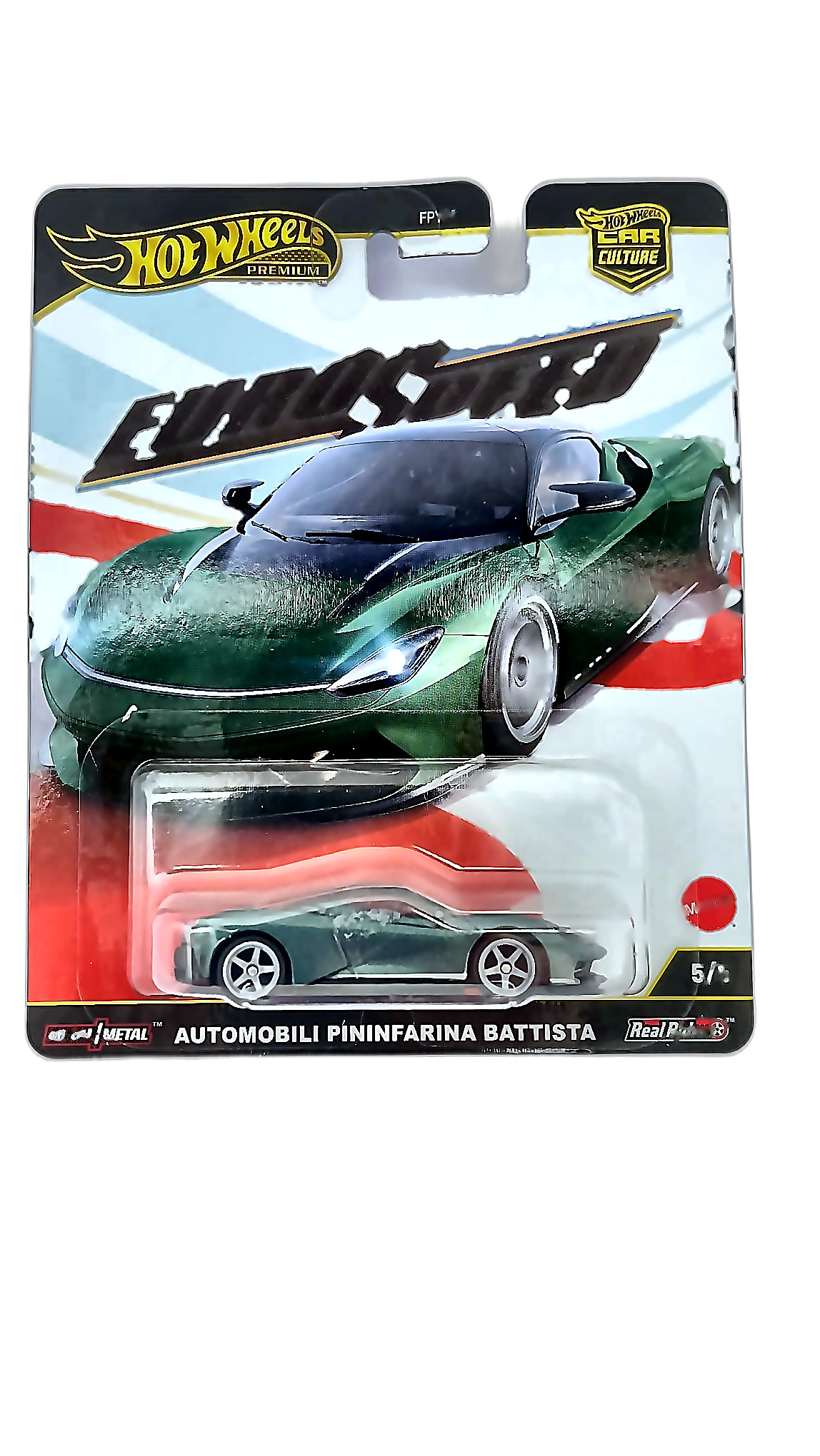 Hot Wheels Premium Car Culture Eurospeed 5/5 — Automobili Pininfarina Battista (FPY86)