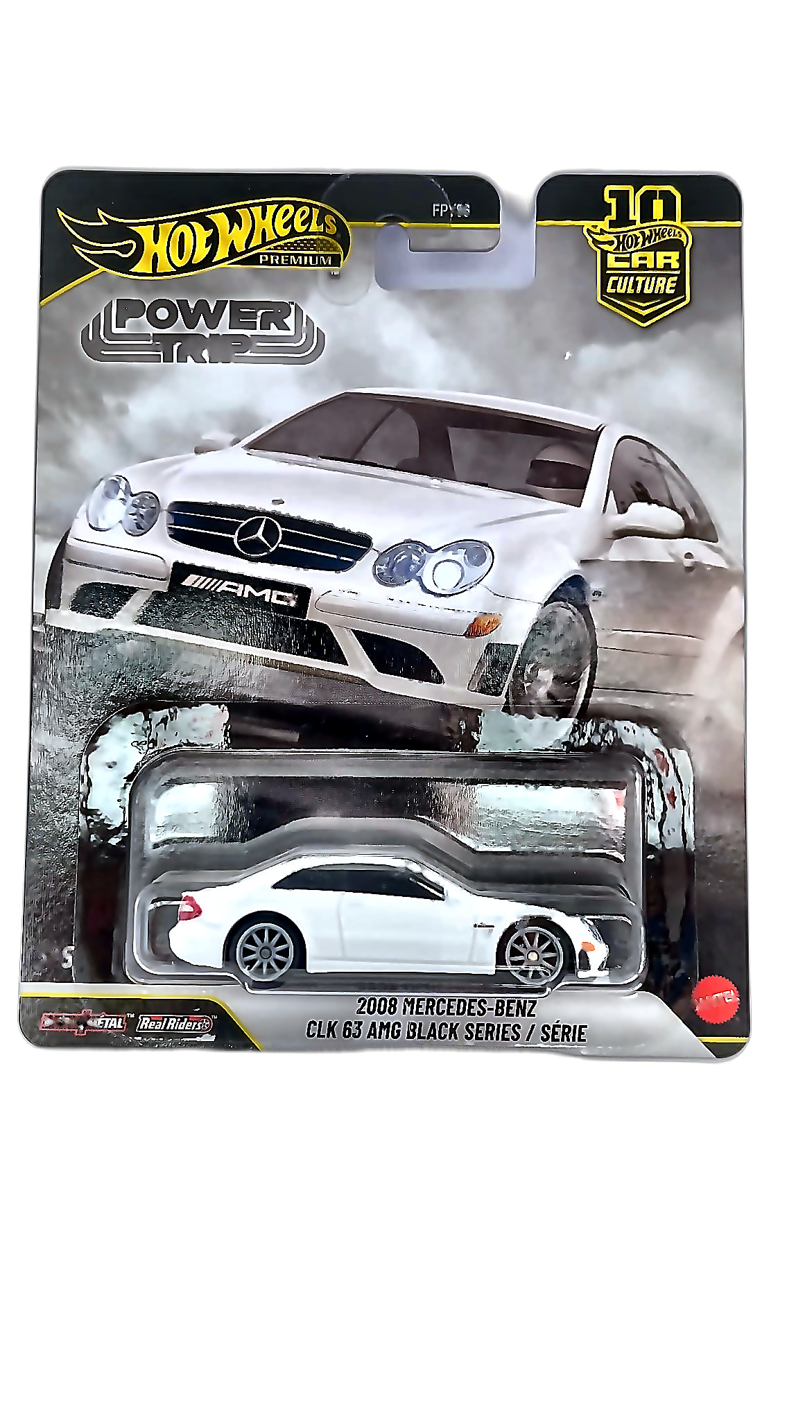 Hot Wheels Premium Car Culture Power Trip 5/5 — 2008 Mercedes-Benz CLK 63 AMG Black Series / Série (FPY86)
