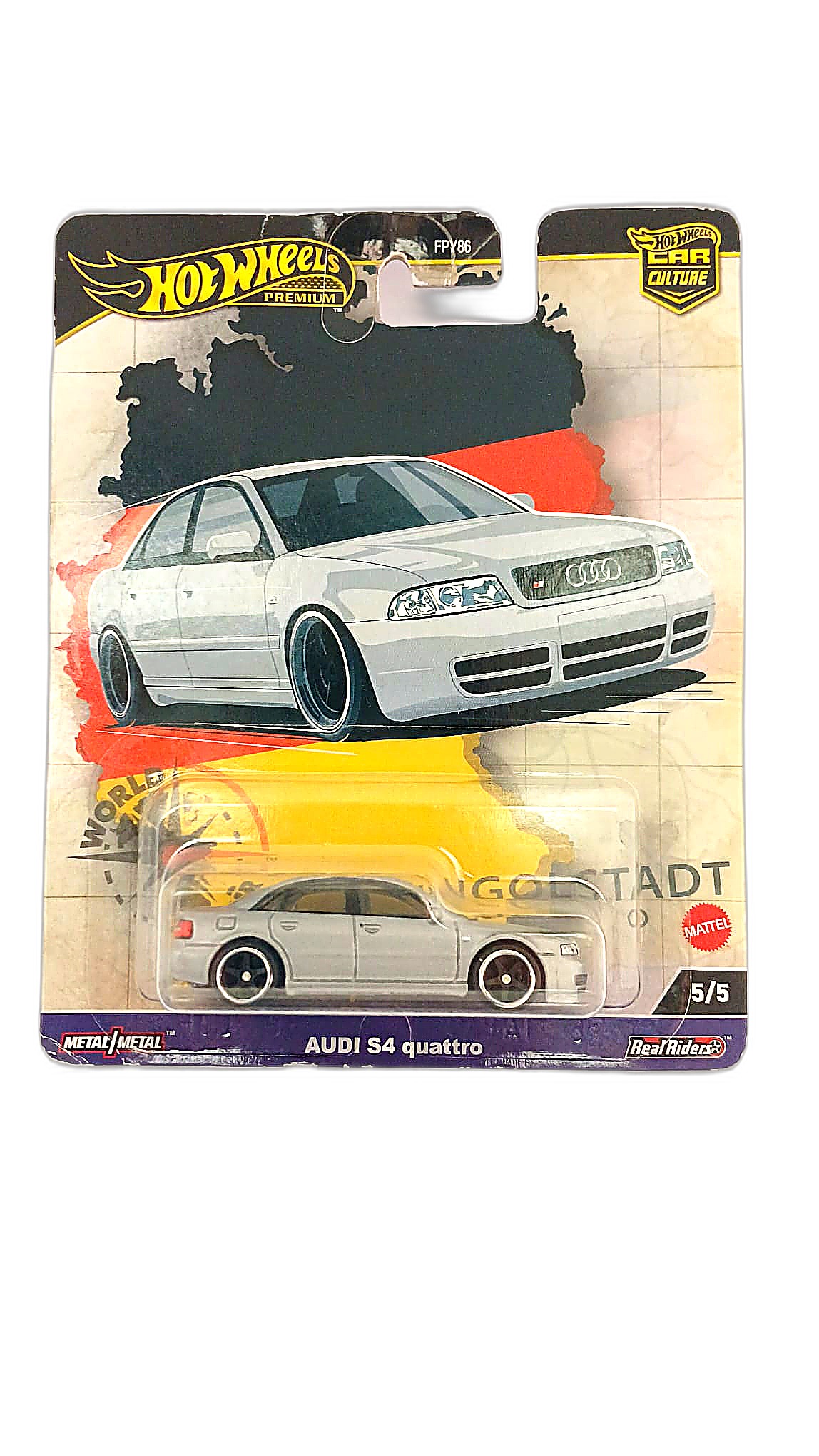 Hot Wheels Premium — Car Culture (World Tour) 5/5 — Audi S4 quattro (FPY86)