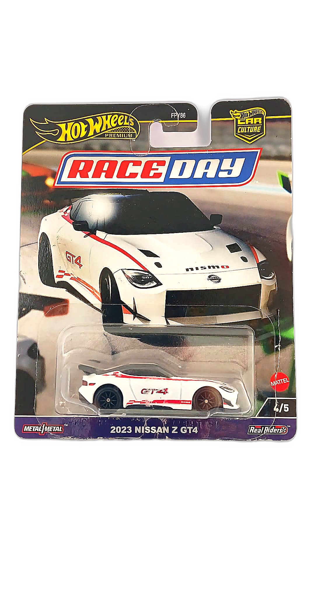 Hot Wheels Premium — Car Culture (Race Day) 4/5 — 2023 Nissan Z GT4 (FPY86)