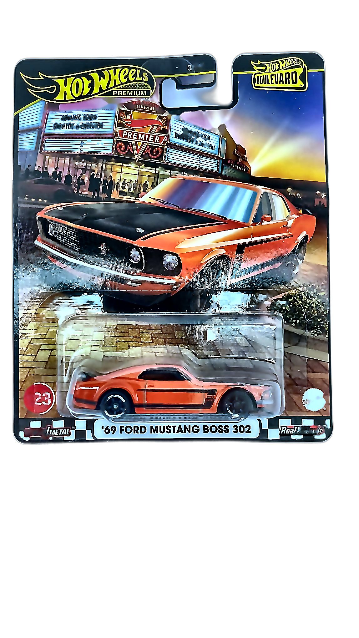 Hot Wheels Premium — '69 Ford Mustang Boss 302 (Boulevard Serisi #23, Ürün Kodu: GJT68)